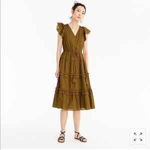 NWT J CREW Pom Pom dress in cotton voile